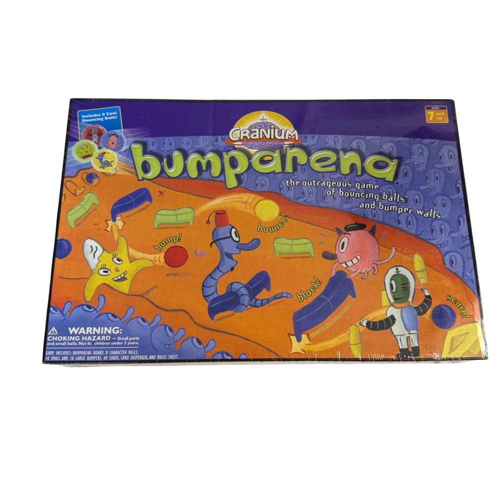 New sealed 2005 Cranium Bumparena Family Strategy board game kids sports game